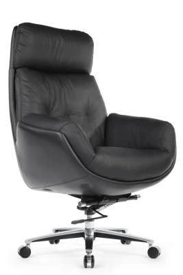 Кресло для руководителя Riva Design Марко / Marco LS-262A черная кожа