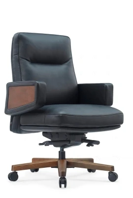 Кресло для руководителя Riva Design Рафаэль-М / Rafael-M B2119 черная кожа