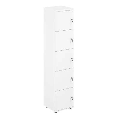 Локер 5 ячеек 400х400х1866 / SG.818.WH.WH /  корпус: белый; фасады: белый