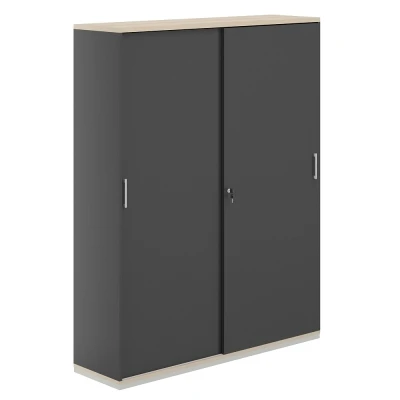 Шкаф-купе 5 ур. 1438х400х1833/ AG.247.AN.AR.AN/ корпус:антрацит, топ-дно:ак.равелло, фасады:антрацит