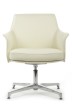 Конференц-кресло Riva Design Chair Rosso-ST C1918 белая кожа - 1