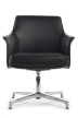 Конференц-кресло Riva Design Chair Rosso-ST C1918 черная кожа - 1
