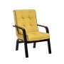 Кресло Leset Модена Mebelimpex Венге V28 желтый, кант V23 молочный шоколад - 00009212