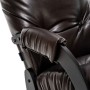 Кресло-качалка Модель 67 Венге текстура, к/з Varana DK-BROWN Mebelimpex Венге текстура Varana DK-Brown - 00012354 - 5