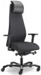 Кресло для руководителя Falto Profi First 1905-1H-Fig-60999-BK черная ткань, подголовник кожа 