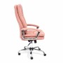 Кресло для руководителя TetChair Softy Lux розовый флок - 2
